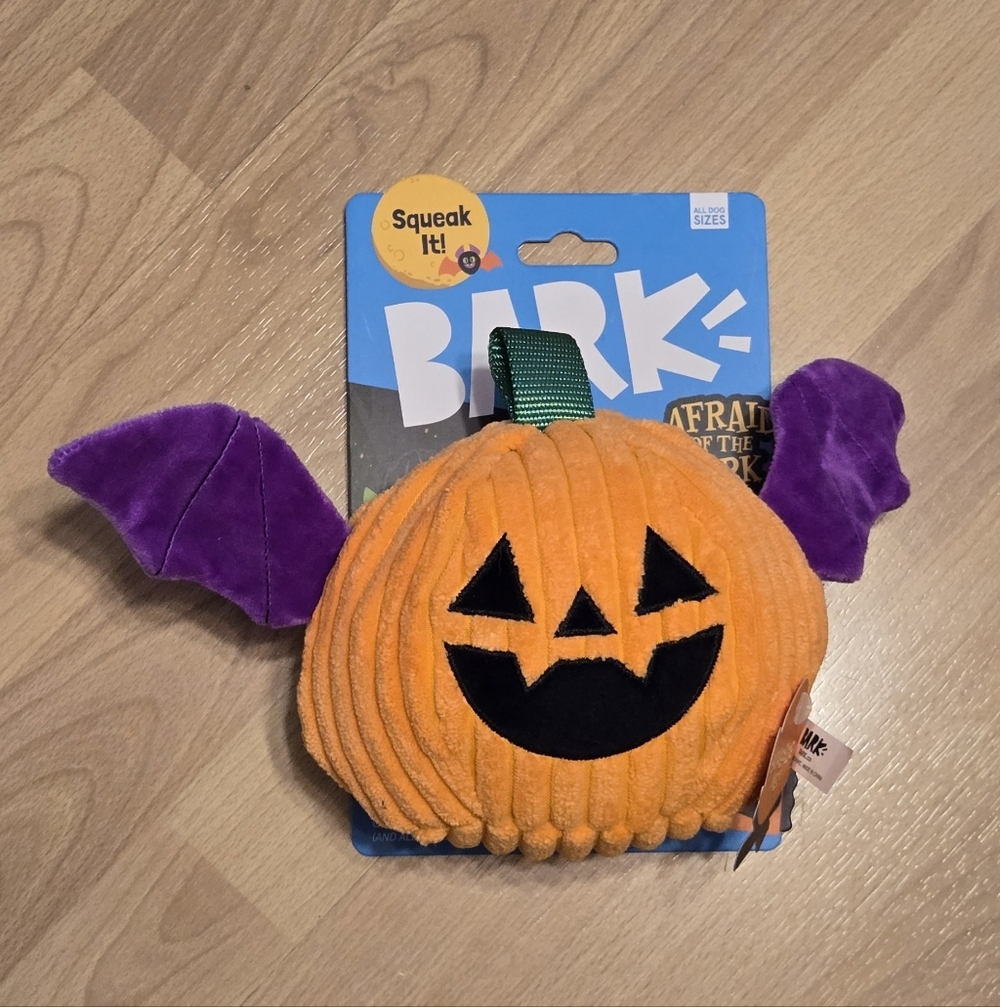BARK Afraid of the Bark Halloween Batty Flapperlantern Plush Dog Toy 26 - Picture 3 of 5